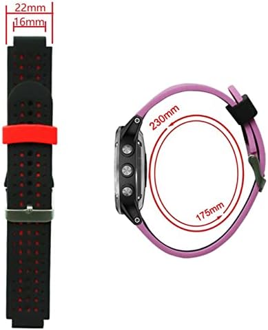 Murve Watch Band Silicone замена за заптивка за часовници за Garmin Forerunner 235 220 230 620 630 735XT нараквица на отворено спортски рачен