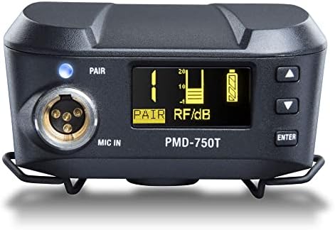 Професионален PMD -750 MARANTZ PROFEREAL PMD -750 2.4GHz монтиран безжичен систем со омнидирекционална лавалиерска микрофон - црна
