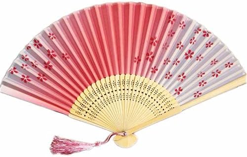 Мода Кинески Јапонски Виткање Вентилатор Сакура Цреша Цвет Џеб Рака Вентилатор Лето Занаети