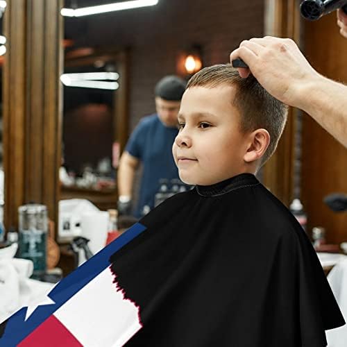 Мапа на знамето во Тексас, бербер Кејп Професионална фризура за фризура, симпатична Кејп за сечење коса за момчиња девојчиња