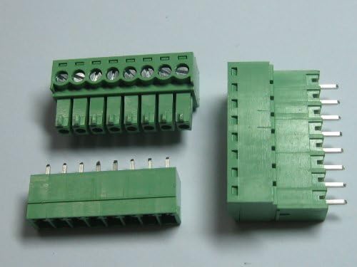 10 парчиња теренот 3.81 mm 8way/pin Termin Terminal Block Connector w/директно пин зелена боја приклучок за вметнување на небото
