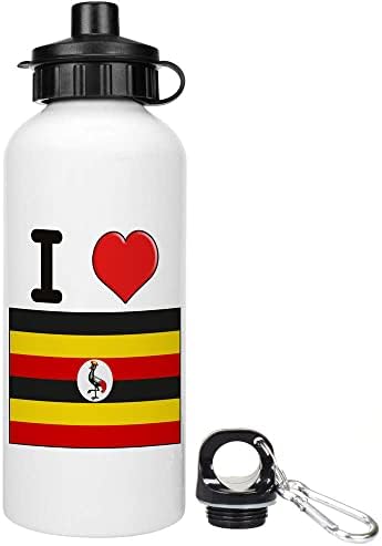 Azeeda 600ml 'Ја сакам Уганда' шише за еднократно вода / пијалоци