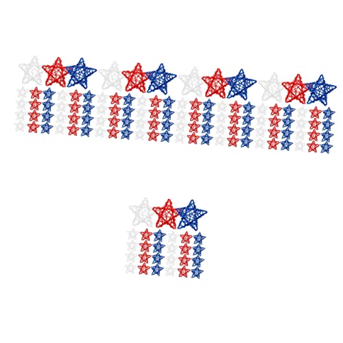 Кисангел 120 Парчиња Fiveан Петкратна Ѕвезда Американа Декор Пентаграм Денот Независноста