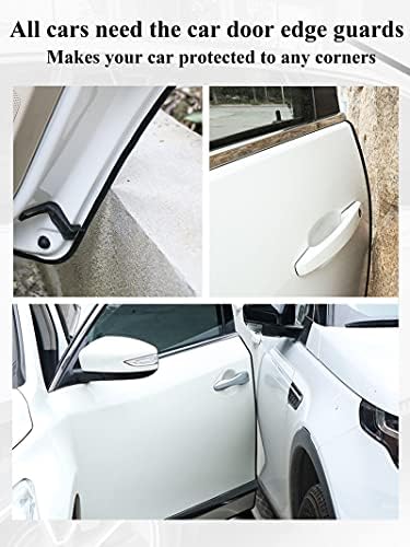 Syoauto 13ft врата од врата чувар црна автомобилска врата на вратата врата заштитник за автомобили гума автоматска врата облик на
