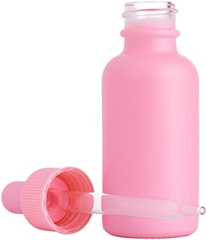 Фокус Исхрана 24 Розова Обложени 1 Мл Стакло Бостон Круг Капка Шишиња За Етерични Масла, Ароматерапија И Нега На Кожата