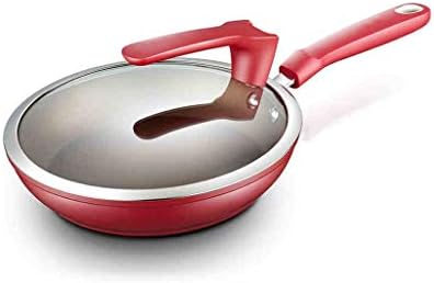 Гидцг Црвен нелеплив шпорет на гас за повеќефункционален сад за готвење помалку тава за чад вок за домаќинство