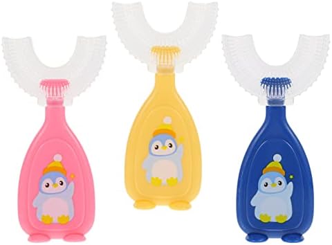 Домашна алатка за домови 9 парчиња цртан филм пингвин силиконски четки за заби Прирачник за деца четки за заби