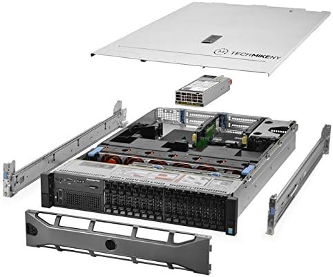 Серверот TechMikeny 2x E5-2640V3 2.60GHz 16-јадрен 64 GB H730p RailsEdge R730