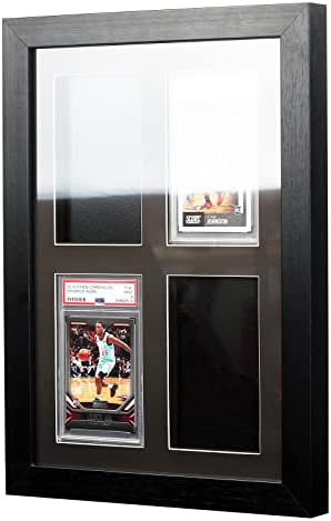 Рамка за прикажување картичка со картички Bivitre PSA - Display Wall Mount Baseball Trading Card Case Case само одговара за 3 картички