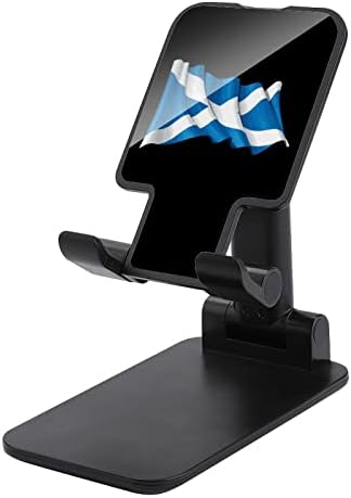 Scotland Flag Foldable Coll Mone, прилагодлив држач за мобилен телефон Смешно десктоп приклучок компатибилен со таблети за