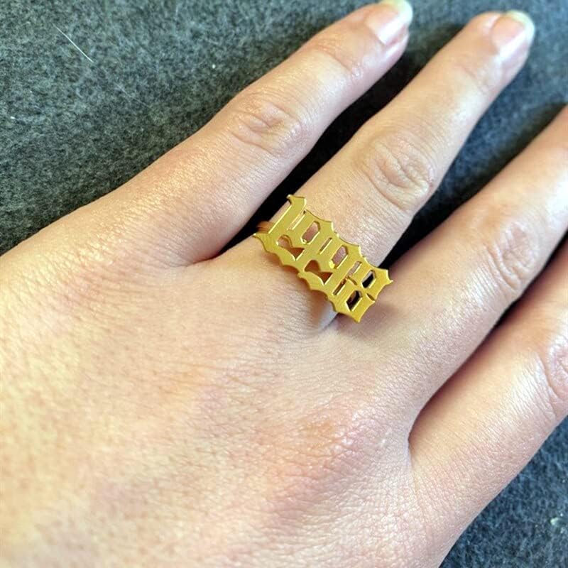 Bula thi baby родителна година ringsвони стари англиски броеви прстени антички броеви накит свадба Багет женски 4