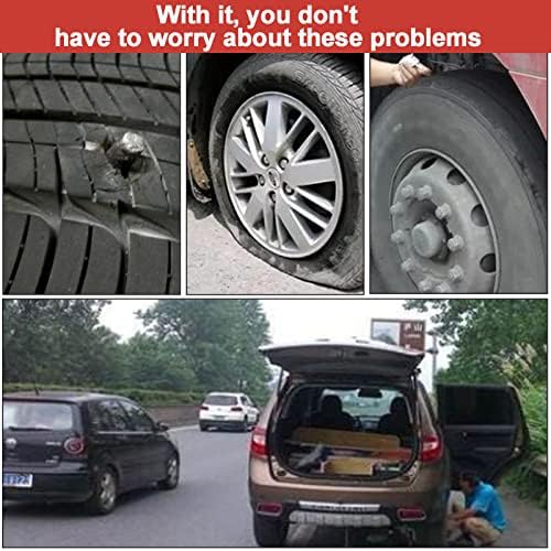 ПУБЕРИ 60 ПЦС приклучоци за поправка на гуми, гума за поправка на гуми за пункција на гуми за гума, жици за поправка на гуми за гума за приклучок за автомобил, RV, SUV, ATV, ?