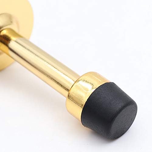 Ecrew 2pcs врата за стоп на вратата гумен браник на браник монтиран вграден во вратата на вратата злато