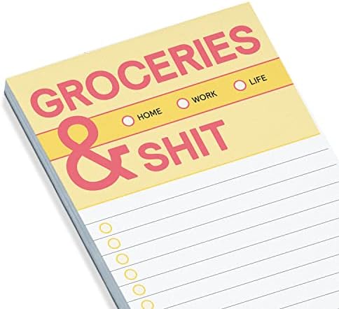Нокаут тропаат намирници и подлога за срање-листа-список за купување Бележни и планер за оброци, 3,5 x 9-инчи