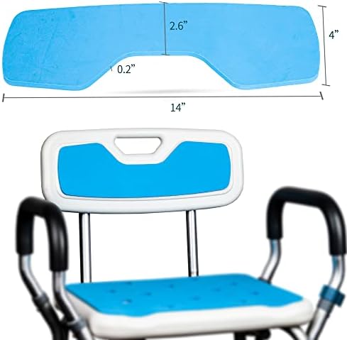 Лепичка за поддршка на потпирачот за грб Перница за седиште за бања за туширање, задно подлога за клупа за пренесување, мека подлога