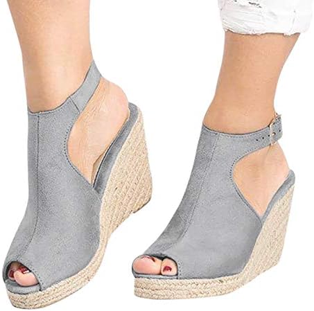 Чисти сандали за жени дами модни цврсти клинови случајни каишки за токи римски чевли сандали снежни топки за жени