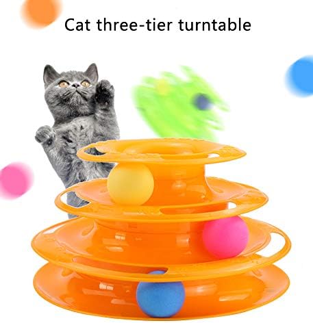 U/d Кинглианг три-слој миленичиња мачки играчки кула патека за патека мачка интелектуална забава играчка