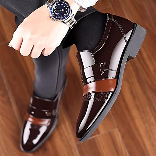 Лизгајте ги чевлите за трчање за мажи ширина ширина летен стил Машки дишења удобно деловно чипка за одмор, шупливо цврсти кожни чевли за мажи,