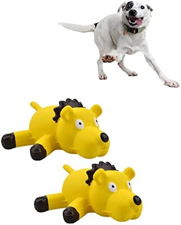 Агресивни Пискливи Играчки За Џвакање За Големи Кучиња - Играчка За Кучиња Од Dog-Поставете 2 парчиња Гумени Производи Во Форма На Лав За Заби Од Мачки За Кучиња Кадиф