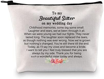 КСЈАНФА Сестра Шминка Торба Сестра На Невестата Подароци Од Невестата Сестра Свадба Подарок Од Невестата Ви Благодариме Сестра