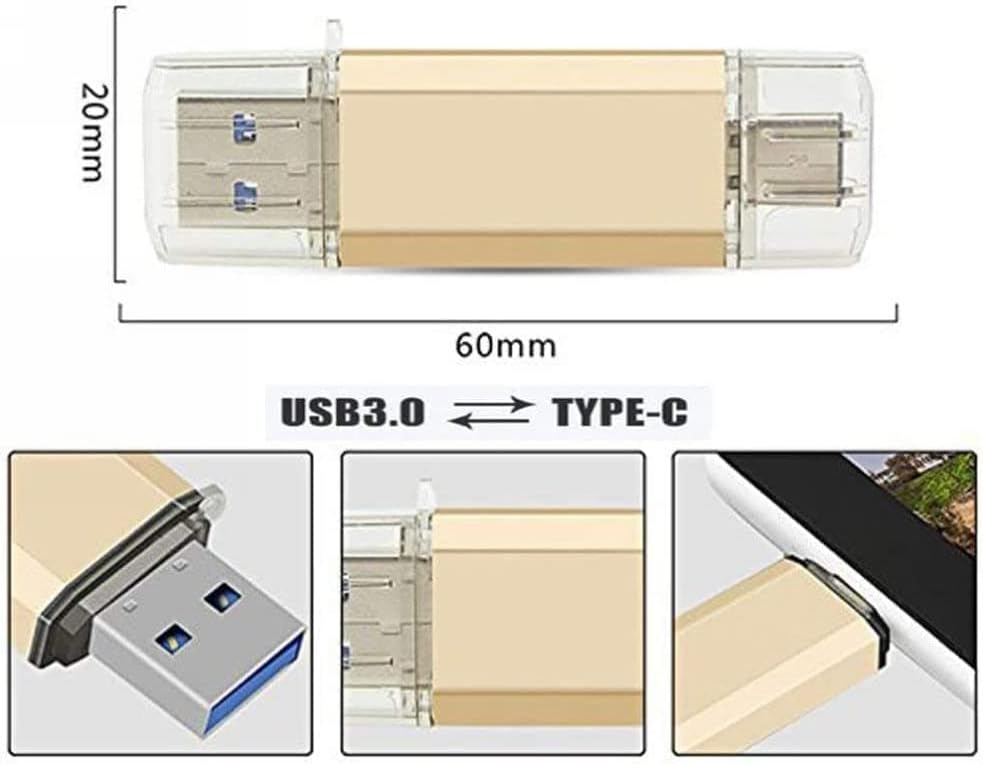 512GB USB C Флеш Диск 2 во 1 OTG USB Палецот Диск, Меморија Стап За Андроид Телефони Таблети Лаптопи Компјутери iPads