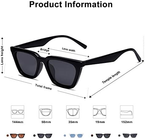 СОЏОС Поларизираше Тесни Квадратни Очила За Сонце Катеј За Жени Ретро Трендовски Очила ЗА Возење SJ2169