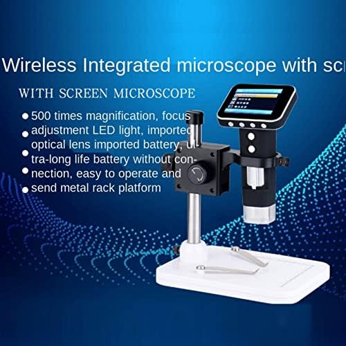 3,5 инчи LCD дигитален микроскоп, 500x зголемување на монетата 720p со 8 LED светла, електронска видео камера за електронски микроскоп