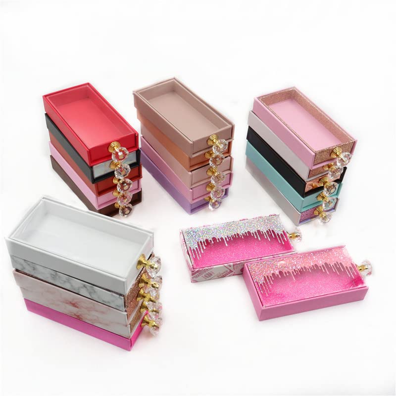 Кутии за пакување на трепки кутии со правоаголник со табели Кристална рачка магнетна кутија празна, E70,30 кутија со послужавник