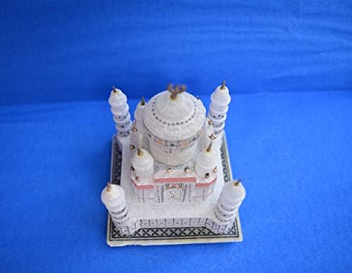 Craftuslook 3 инчен мермер Таџ Махал Таџмахал реплика модел Индија Агра Агра сувенири колекција - Неверојатна рачно изработена