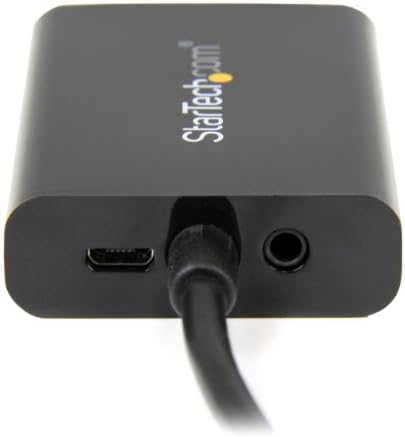 Startech.com Micro HDMI до VGA Adapter Converter w / Audio за паметни телефони / Ultrabooks / Tablets 1920x1080 - Micro HDMI машки