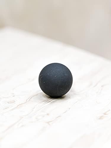 Shungite Club Неполирана сфера Shungite 40 mm мат црна топка Шунгит Стоик фигури за медитација и заздравување на енергетската рамнотежа