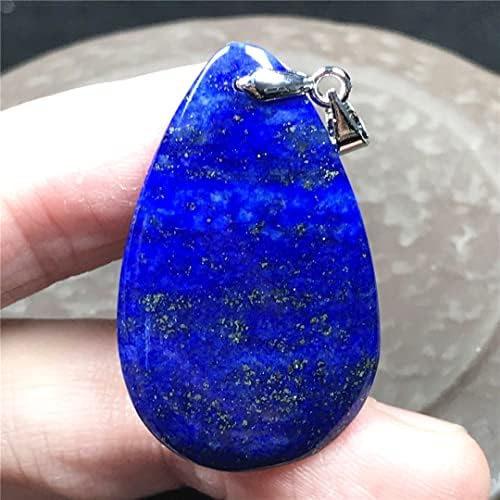 Природен кралски сино лапс лазули камен редок лаптис приврзок накит за жена маж богатство Реики Loveубов среќа подарок кристал