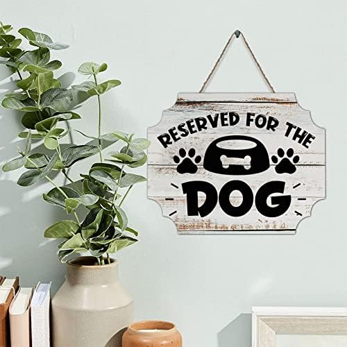 Рустикален стил 8x10in дрвена палета Позитивни цитати резервирани за семејството на кучиња, букви wallидови што висат дрвена плакета за тремот