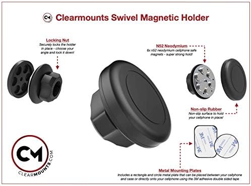 Clearmounts Телефон Носителот-Магнетни &засилувач; Лулка Планината За А3, S3, RS3, Е-Трон 2014-2020