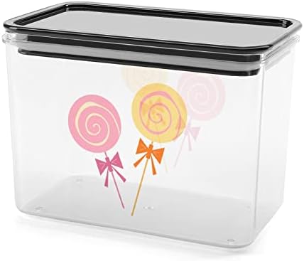 Цртан Филм Шекерче Контејнер За Складирање Храна Пластични Јасни Кутии За Складирање Со Капак За Заптивка