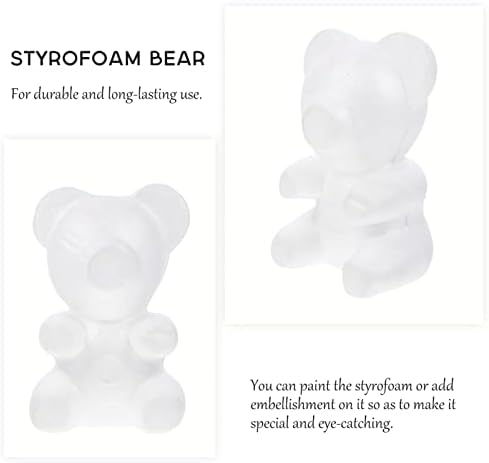Калапи за смола од канароро од пена мечка полистирен рамна нос мечка моделирање занаетчиска пена Божиќна животинска калап за цвеќе уредување