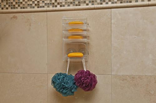 Soap Stacker - повеќекратни шипки за сапун и организатор - лесен за инсталирање - издржлива пластична кутија - складирање за туш и бања - никогаш повеќе не бегајте од сапун