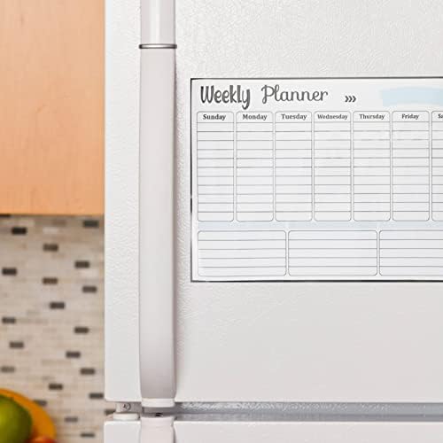 Календар на фрижидер Тофику магнетна табла Неделен планер: Календар за суво бришење календар за табла за табли за табла магнетни календари
