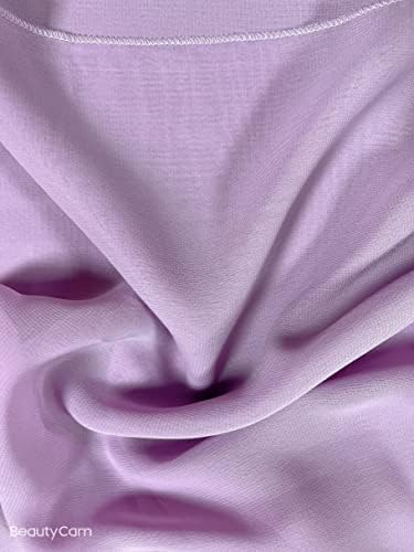 Sfn Sky Lavender Purple Chiffon Arch Ceremony Backdrop 30 x 6 јарди за свадбена лак врата/домашна крошна кревет завеси - долги чисти прозорец