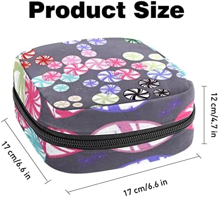 Оријукан санитарна торба за складирање на салфетка, торба за преносни периоди за жени Менструална чаша торбичка, апстрактна цветна