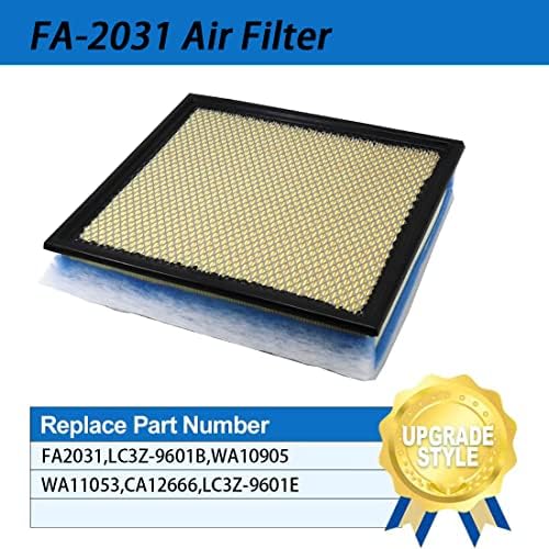 FA-2031 филтер за воздух компатибилен со F250 F350 F450 F550 Super Duty 2020-2022 V8 6.7L Powerstroke 6651CC 406 CID го заменува WA11053