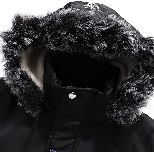 ADSSDQ тешка категорија пријатна палто Мажи слободно време јакна со долг ракав со капаче со копче надолу зимско топло пешачење во форма