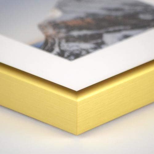 Рамка лесно 25 x 34 сатен златен метал рамка
