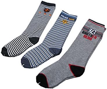 Cczmfeas Мали момчиња колено високи чорапи памук удобност со удобност чорапи 8 пар пакет