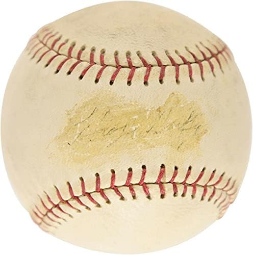 Ретка Хју Дафи сингл потпишан автограмиран бејзбол JSA Coa Boston Red Sox Hof - Автограмски бејзбол