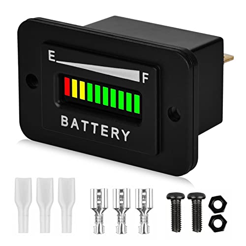 Индикатор за мерач на батерии за голф 48 волти: Индикатор за мерач на гориво, мерач на батерии за голф, RL-BI003 48V LED индикатор за батерии 48
