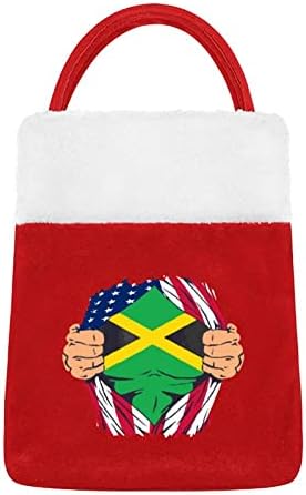 Јамајканска Крв Во Мене Торби Со Американско Знаме Новогодишна Празнична Торбичка Божиќна Вреќа За Декорација На Празнична Забава
