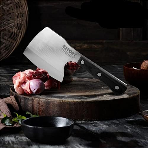 Китори Супер Тежок Нож За Месо особено за Голема коска К5С + 8 ИНЧЕН Кирицуке Готвач Нож МТД08
