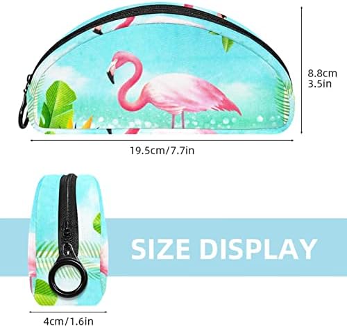 Мала Торба За Шминка, Патент Торбичка За Патување Козметички Организатор За Жени и Девојки, Летни Фламинга Хаваи