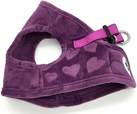 Виолетова Прекрасна Срце Печатење Руно Поместена Мека Куче Темперамент Безбедно Темперамент Зимски Миленичиња Прицврстувачи